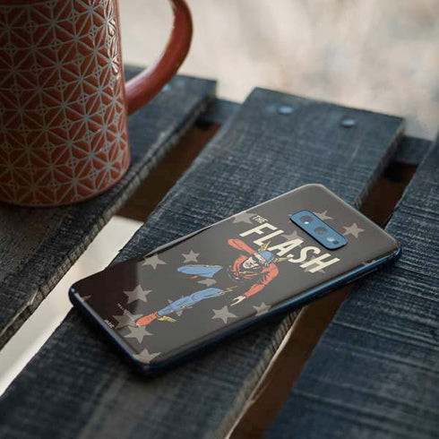 DC Comics The Flash Retro Action Pose Galaxy S10e Skin