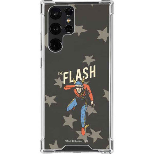 DC Comics The Flash Retro Action Pose Galaxy S23 Ultra Clear Case