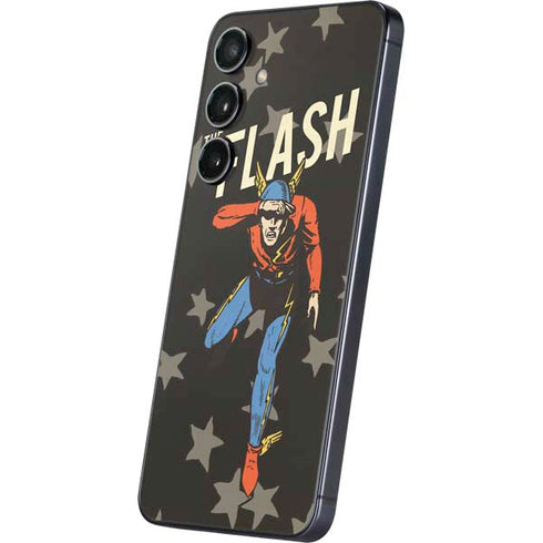 DC Comics The Flash Retro Action Pose Galaxy S25 Skin