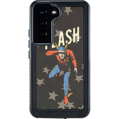 DC Comics The Flash Retro Action Pose Galaxy S24 Waterproof Case