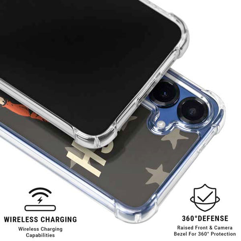 DC Comics The Flash Retro Action Pose Galaxy S25 Plus Clear Case