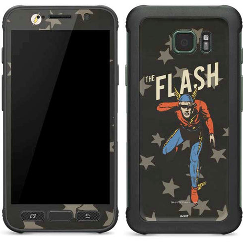 DC Comics The Flash Retro Action Pose Galaxy S7 Active Skin