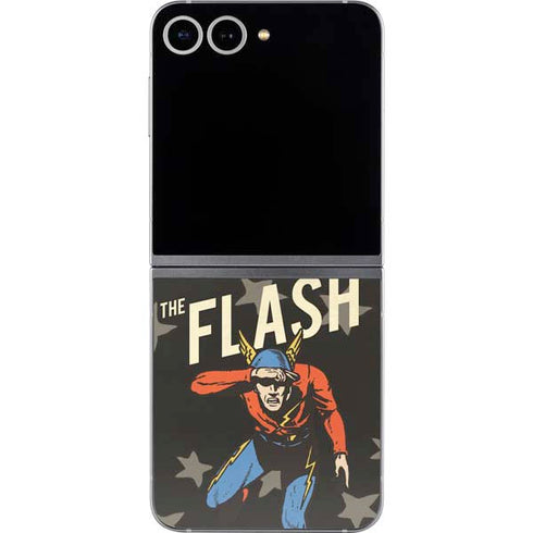 DC Comics The Flash Retro Action Pose Galaxy Z Flip6 Skin