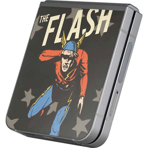 DC Comics The Flash Retro Action Pose Galaxy Z Flip6 Skin