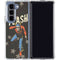 DC Comics The Flash Retro Action Pose Galaxy Z Fold5 5G Clear Case