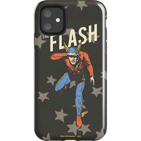DC Comics The Flash Retro Action Pose iPhone 11 Impact Case