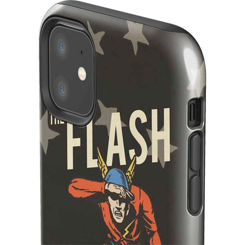 DC Comics The Flash Retro Action Pose iPhone 11 Impact Case