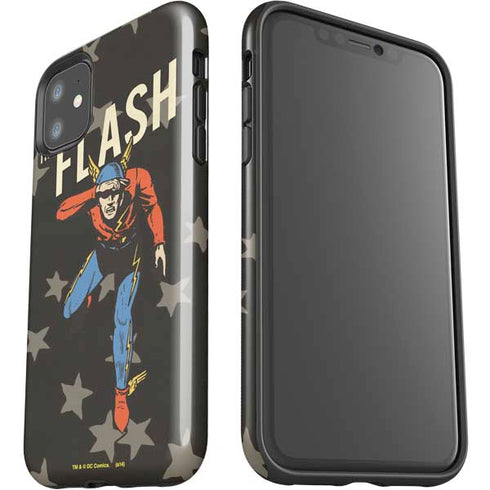 DC Comics The Flash Retro Action Pose iPhone 11 Impact Case