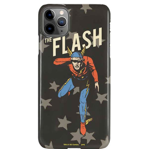 DC Comics The Flash Retro Action Pose iPhone Cases