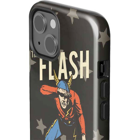 DC Comics The Flash Retro Action Pose iPhone 15 Impact Case