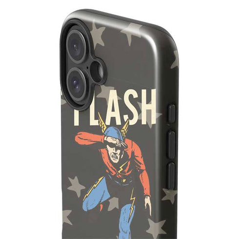 DC Comics The Flash Retro Action Pose iPhone 16 Impact Case