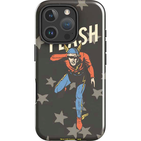 DC Comics The Flash Retro Action Pose iPhone 16 Pro Impact Case