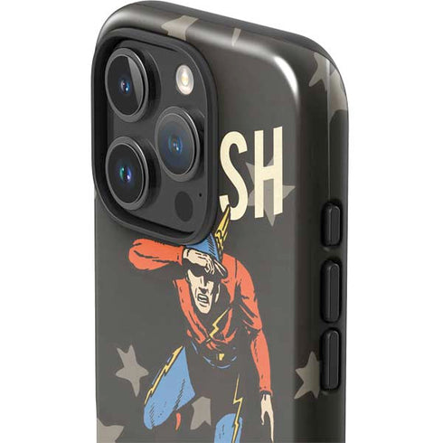 DC Comics The Flash Retro Action Pose iPhone 16 Pro Impact Case