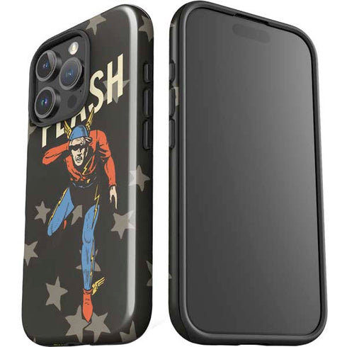 DC Comics The Flash Retro Action Pose iPhone 16 Pro Impact Case