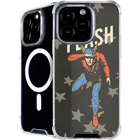 DC Comics The Flash Retro Action Pose iPhone 16 Pro MagSafe Case