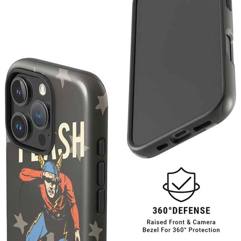DC Comics The Flash Retro Action Pose iPhone 16 Pro Magsafe Impact Case