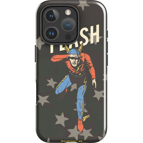 DC Comics The Flash Retro Action Pose iPhone 16 Pro Max Impact Case