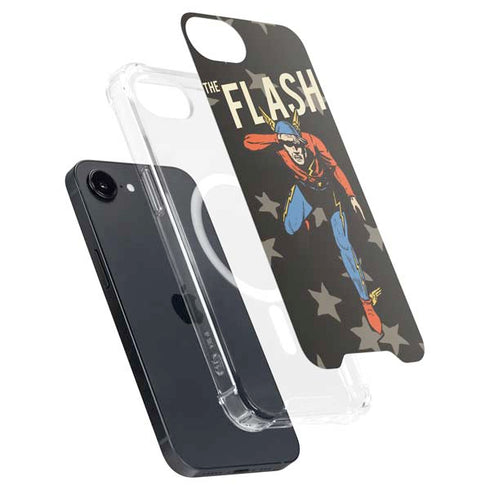 DC Comics The Flash Retro Action Pose iPhone 16e MagSafe Case