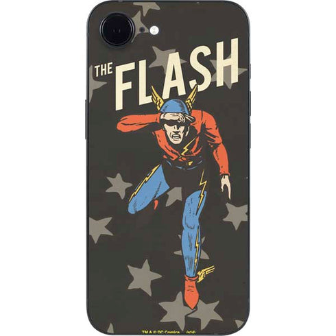 DC Comics The Flash Retro Action Pose iPhone 16e Skin