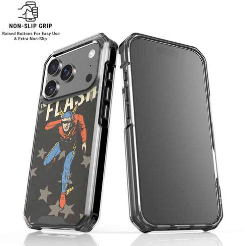 DC Comics The Flash Retro Action Pose iPhone 18 Pro Clear Case