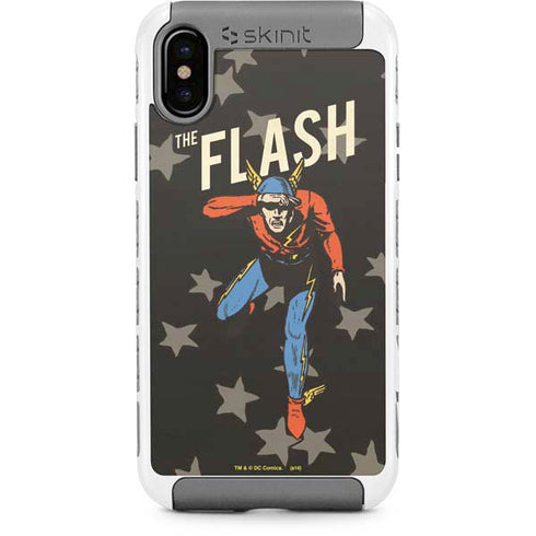 DC Comics The Flash Retro Action Pose iPhone Cases