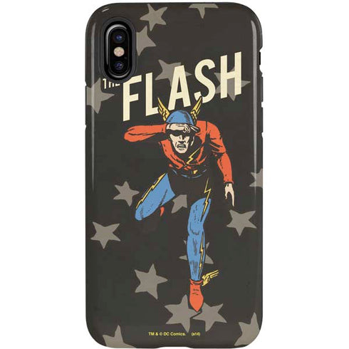 DC Comics The Flash Retro Action Pose iPhone XS Pro Case