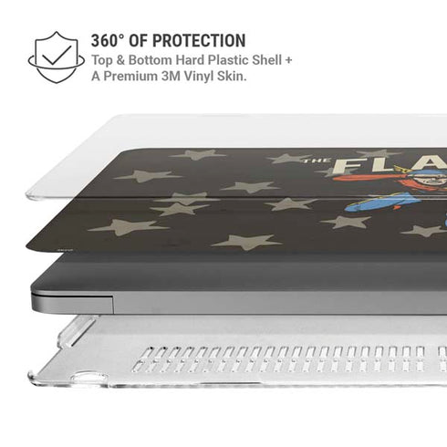 DC Comics The Flash Retro Action Pose MacBook Pro 14in (2021-24) Case plus Skin