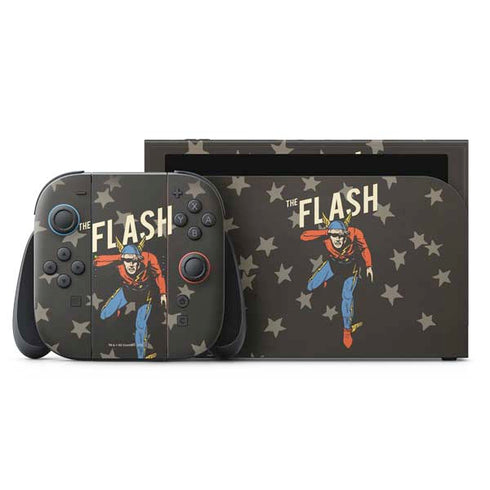 DC Comics The Flash Retro Action Pose Nintendo Skins