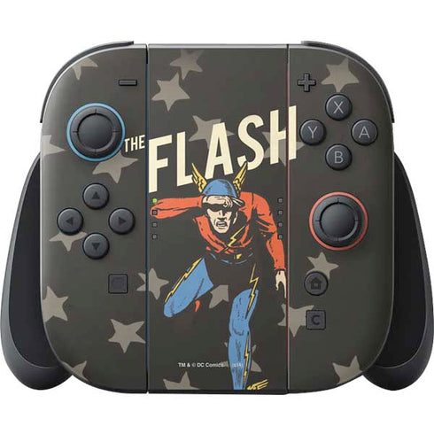 DC Comics The Flash Retro Action Pose Nintendo Switch 2 (2025) Joy-Con Controller Skin