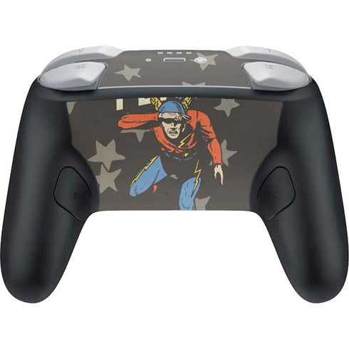DC Comics The Flash Retro Action Pose Nintendo Switch 2 (2025) Pro Controller Skin