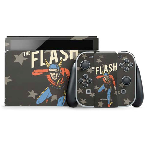 DC Comics The Flash Retro Action Pose Nintendo Skins