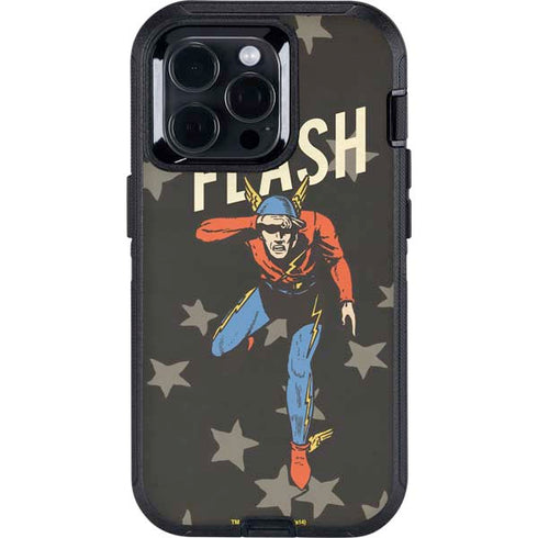 DC Comics The Flash Retro Action Pose Otterbox Defender iPhone Skin