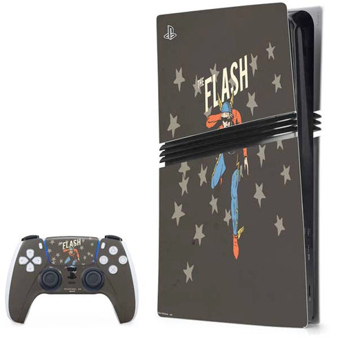 DC Comics The Flash Retro Action Pose PlayStation PS5 Skins