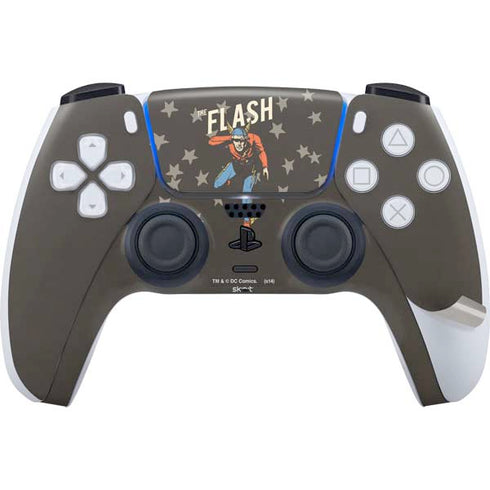 DC Comics The Flash Retro Action Pose PS5 Pro Disk Bundle Skin