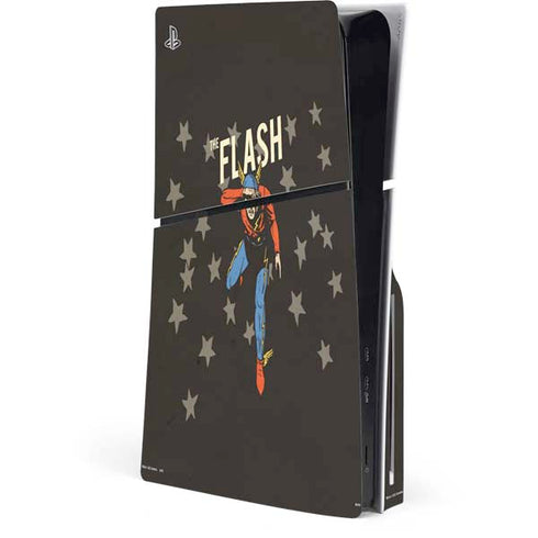 DC Comics The Flash Retro Action Pose PlayStation PS5 Skins