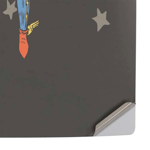 DC Comics The Flash Retro Action Pose PS5 Slim Digital Edition Console Skin