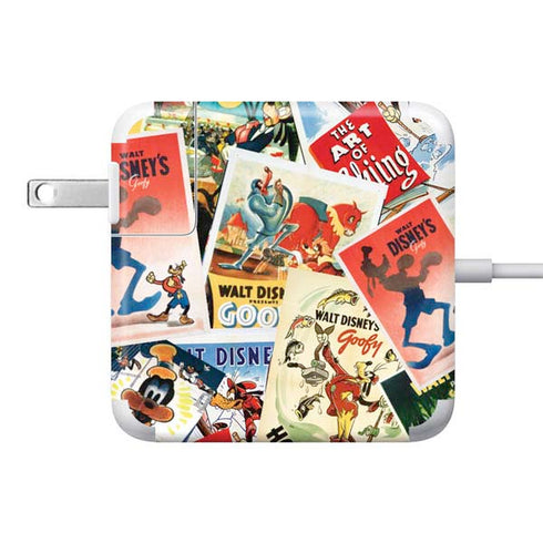 Disney Friends Retro Goofy Stamps Art 85W Power Adapter (15 and 17 inch MacBook Pro Charger) Skin