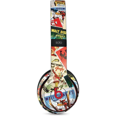 Disney Friends Retro Goofy Stamps Art Beats Solo 3 Wireless Skin