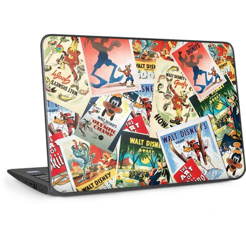 Disney Friends Retro Goofy Stamps Art HP Chromebook Skin