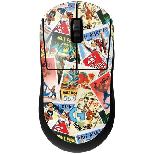 Disney Friends Retro Goofy Stamps Art G Pro Wireless Gaming Mouse Skin