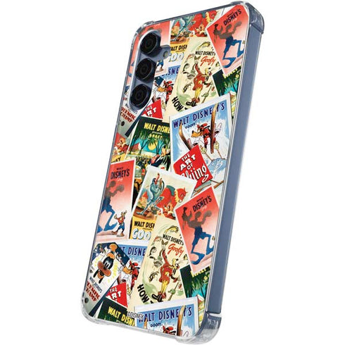 Disney Friends Retro Goofy Stamps Art Galaxy A35 5G Clear Case