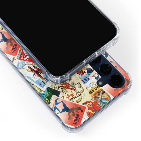 Disney Friends Retro Goofy Stamps Art Galaxy A35 5G Clear Case