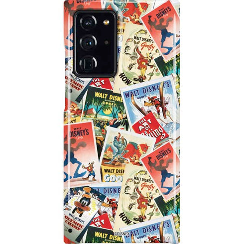 Disney Friends Retro Goofy Stamps Art Galaxy Cases
