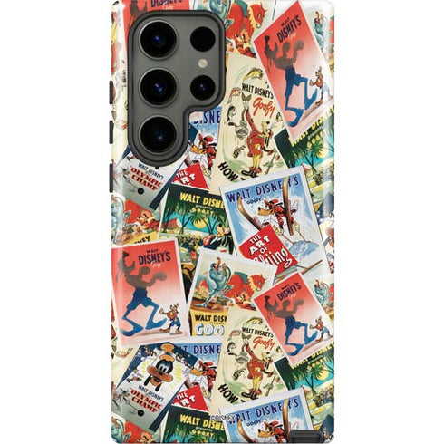 Disney Friends Retro Goofy Stamps Art Galaxy S23 Ultra Pro Case