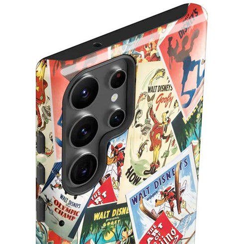 Disney Friends Retro Goofy Stamps Art Galaxy S23 Ultra Pro Case