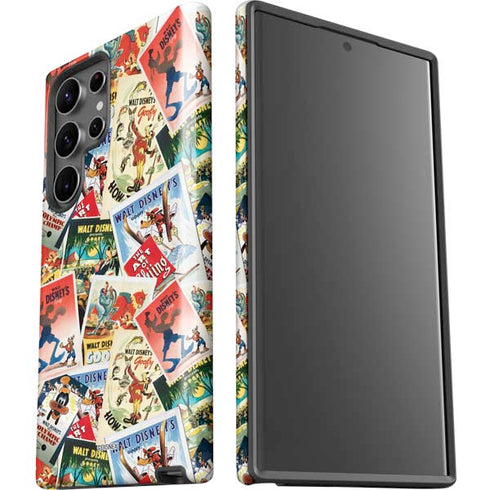 Disney Friends Retro Goofy Stamps Art Galaxy S23 Ultra Pro Case