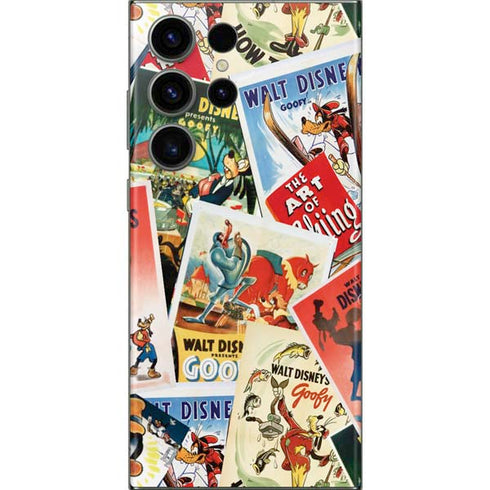 Disney Friends Retro Goofy Stamps Art Galaxy Skins