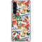 Disney Friends Retro Goofy Stamps Art Galaxy S24 FE Clear Case