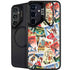Disney Friends Retro Goofy Stamps Art Galaxy S25 Kickstand Case