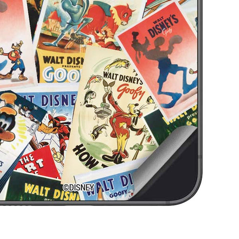 Disney Friends Retro Goofy Stamps Art Galaxy S24 Plus Skin